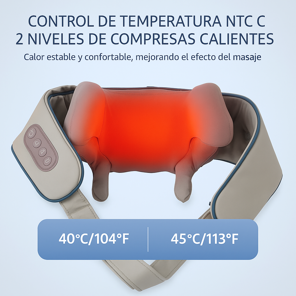 Shiatsu Masajeador de Cuello y Hombros